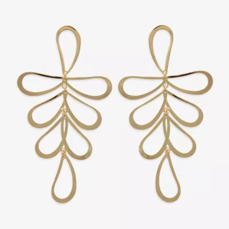 Bijoux Bar Gold Tone Womens Drop Earrings