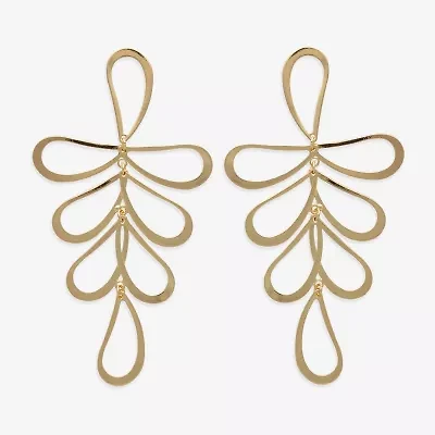 Bijoux Bar Gold Tone Womens Drop Earrings