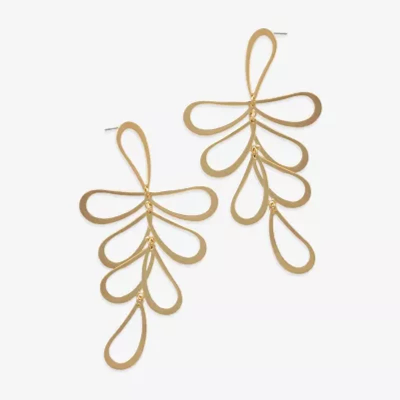 Bijoux Bar Gold Tone Womens Drop Earrings