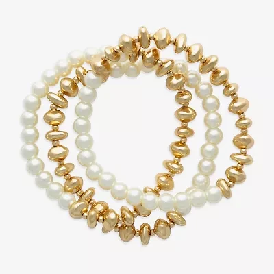 Bijoux Bar Gold Tone Womens Bracelet Set