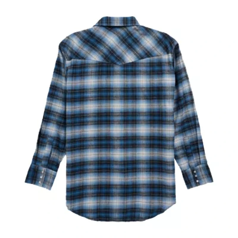 Ely Cattleman Unlined Mens Long Sleeve Classic Fit Flannel Shirt