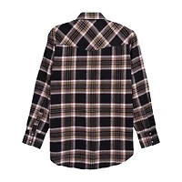 Ely Cattleman Brawny Mens Long Sleeve Classic Fit Flannel Shirt