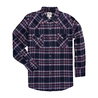 Ely Cattleman Unlined Mens Long Sleeve Classic Fit Tall Flannel Shirt