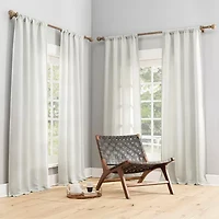 Sun Zero Dasan Rod Pocket Grommet Top Blackout Set of 4 Curtain Panel