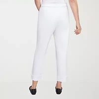 Alfred Dunner Wild At Heart Womens Straight Ankle Pant