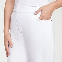 Alfred Dunner Wild At Heart Womens Straight Ankle Pant