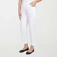 Alfred Dunner Wild At Heart Womens Straight Ankle Pant