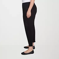 Alfred Dunner - Plus Wild At Heart Womens Mid Rise Cropped Jean