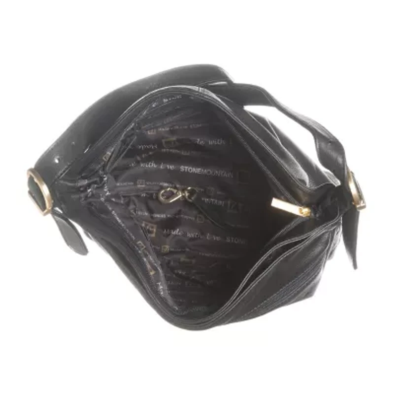 Stone Mountain Montauk Leather Classic Hobo Bag