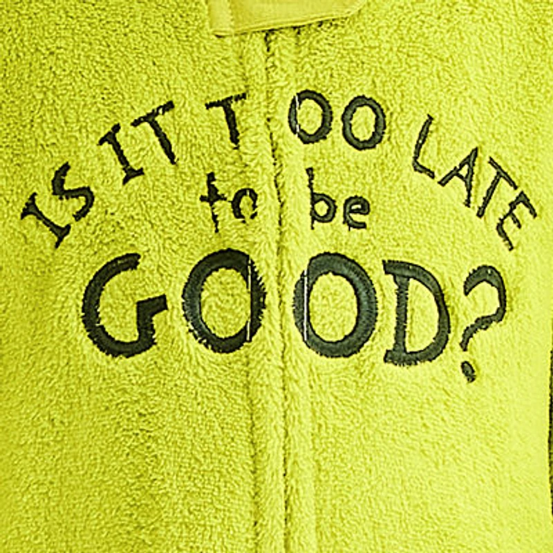 Toddler Unisex Dr. Seuss Grinch Fleece Hooded Long Sleeve Matching Family One Piece Pajama