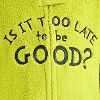 Toddler Unisex Dr. Seuss Grinch Fleece Hooded Long Sleeve Matching Family One Piece Pajama