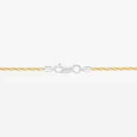 Made in Italy Womens 24K Gold Over Silver Inch Chain Necklace