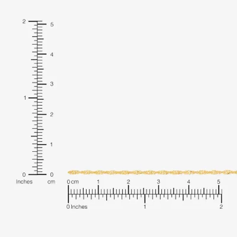 Made in Italy Womens 24K Gold Over Silver Inch Singapore Chain Necklace