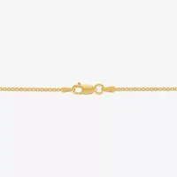 Made in Italy Womens 18 Inch Box Chain Necklace