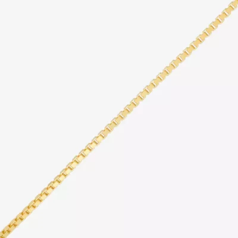 Made in Italy Womens 18 Inch Box Chain Necklace