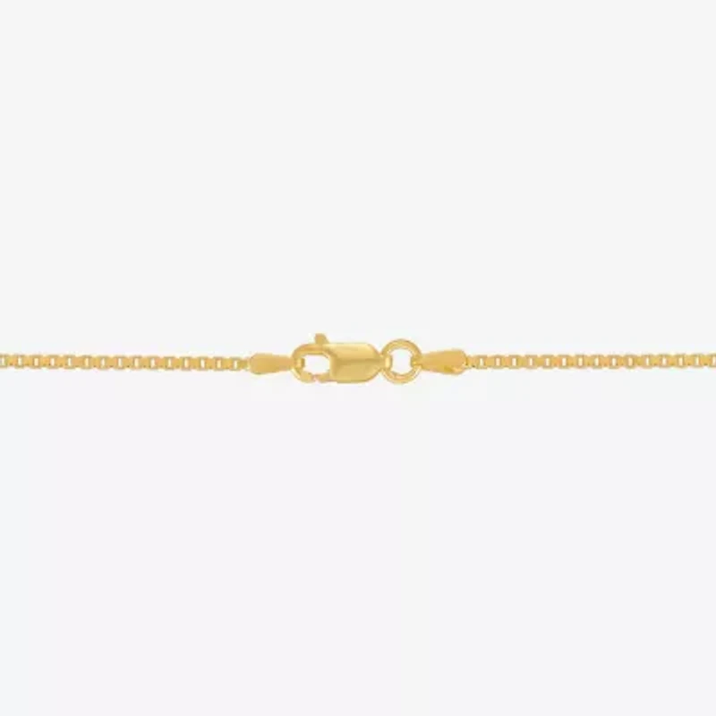 Made in Italy Womens 20 Inch Box Chain Necklace