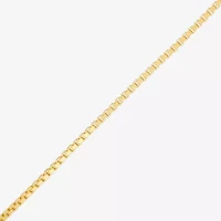 Made in Italy Womens 20 Inch Box Chain Necklace