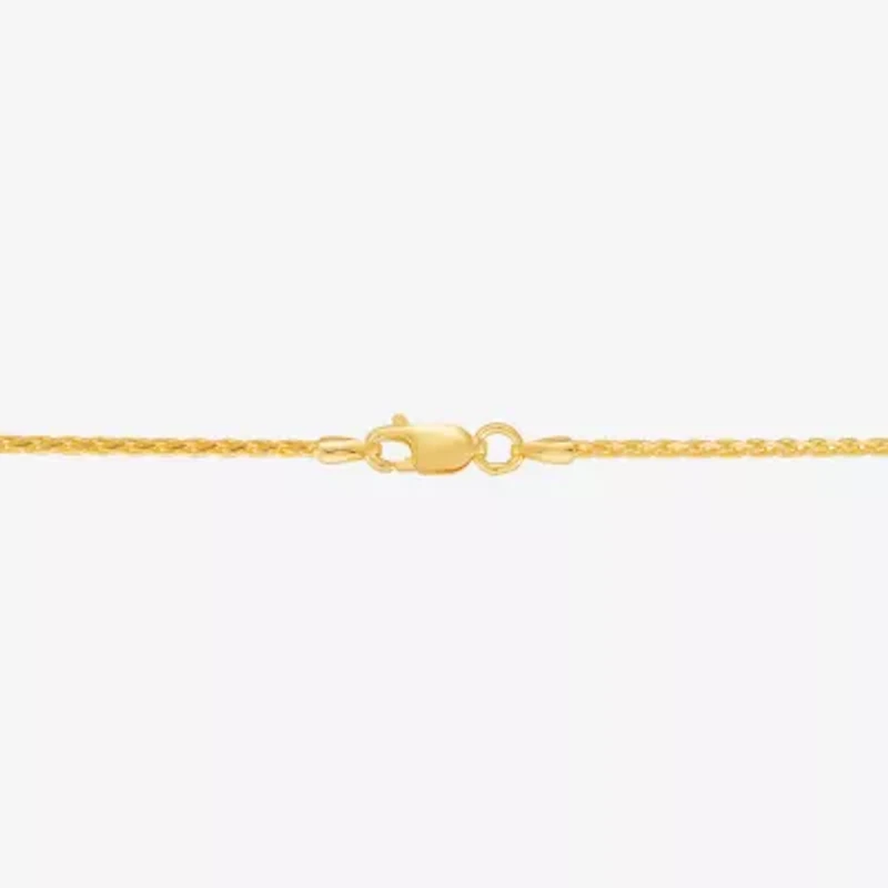 Made in Italy Womens 18 Inch Wheat Chain Necklace