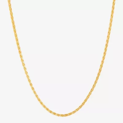 Made in Italy Womens 18 Inch Wheat Chain Necklace