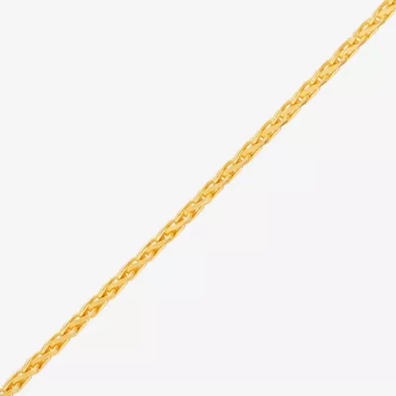 Made in Italy Womens 18 Inch Wheat Chain Necklace