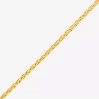 Made in Italy Womens 18 Inch Wheat Chain Necklace