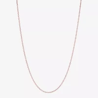 Limited Quantities! Womens 10K Rose Gold 18 Inch Rope Chain Necklace