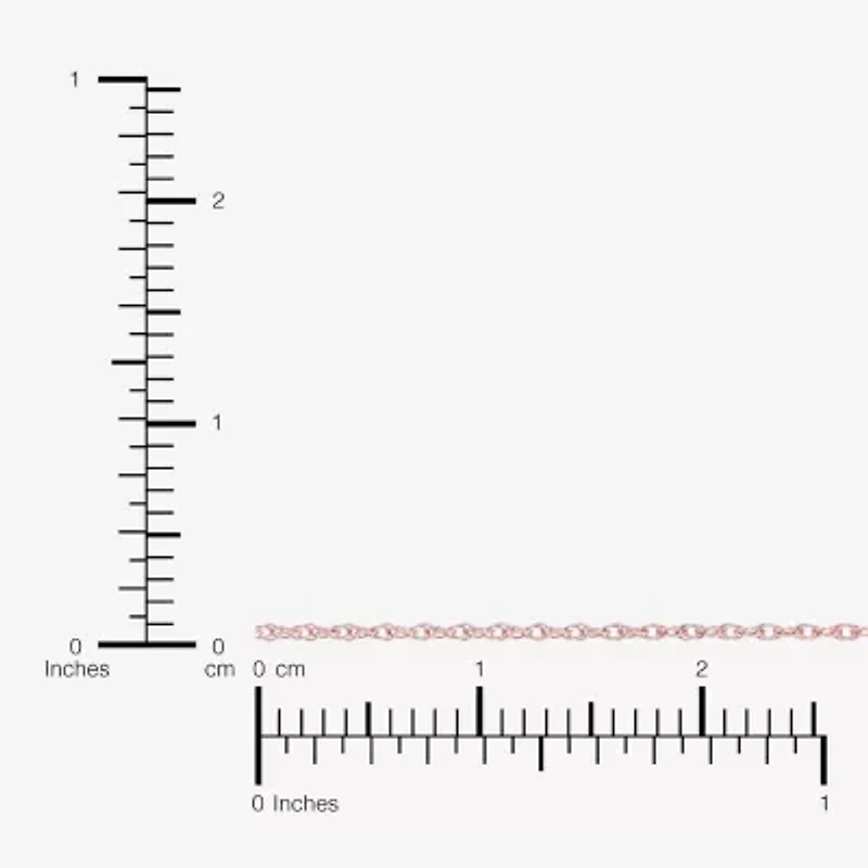 Limited Quantities! Womens 10K Rose Gold 18 Inch Rope Chain Necklace