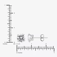 Limited Quantities! Womens White Cubic Zirconia 14K White Gold 2-pc. Earring Set