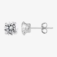 Limited Quantities! Womens White Cubic Zirconia 14K White Gold 2-pc. Earring Set