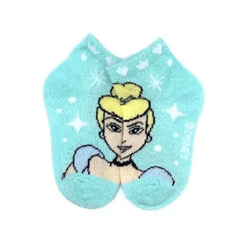 Toddler Girls Multi-Pack 6 Pair Princess Quarter Ankle Socks