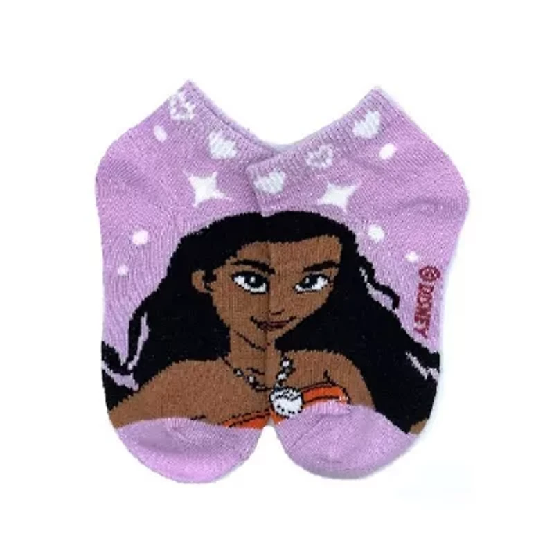 Toddler Girls Multi-Pack 6 Pair Princess Quarter Ankle Socks