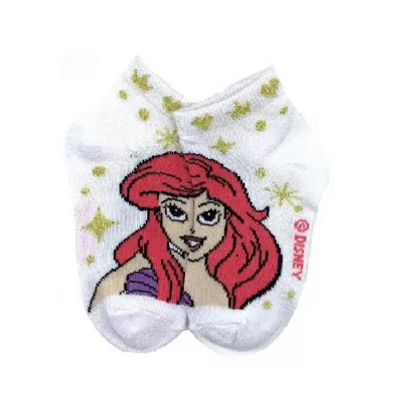 Toddler Girls Multi-Pack 6 Pair Princess Quarter Ankle Socks