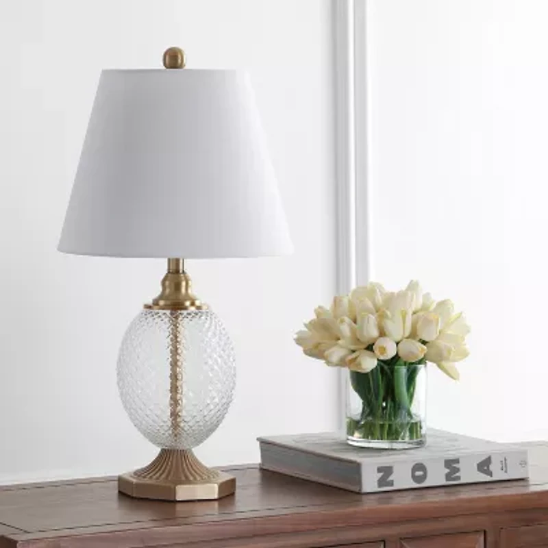 Safavieh Kaiden Glass Table Lamp