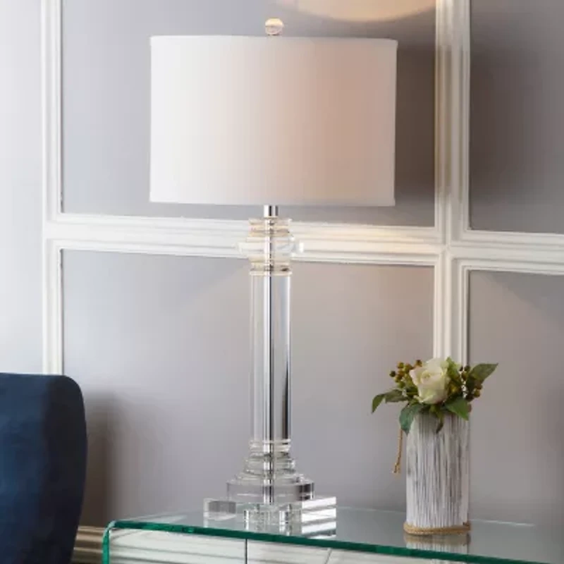 Safavieh Nina Column Crystal Table Lamp