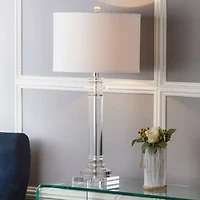 Safavieh Nina Column Crystal Table Lamp