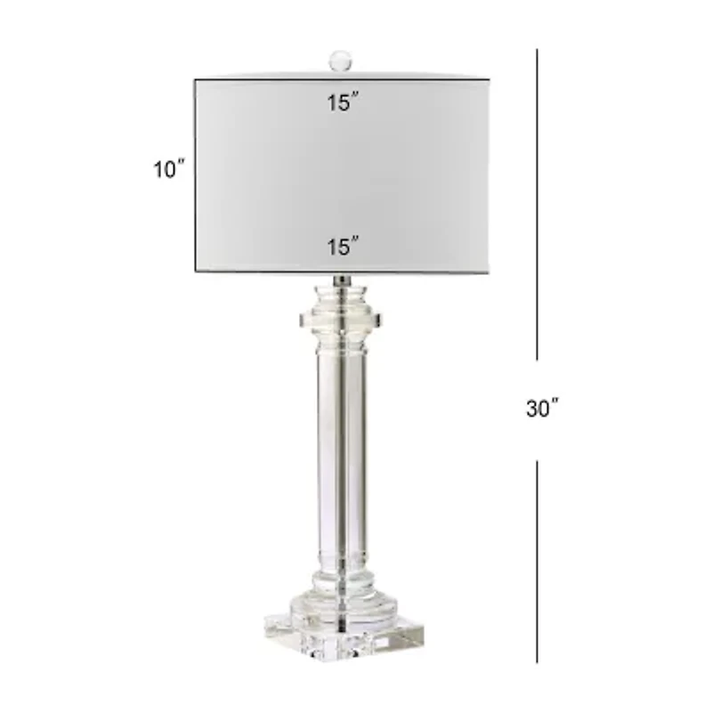 Safavieh Nina Column Crystal Table Lamp