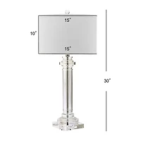 Safavieh Nina Column Crystal Table Lamp