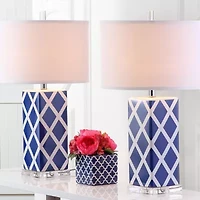 Safavieh Garden Lattice 27 In High Set Of 2 2-pc. Lamp Set