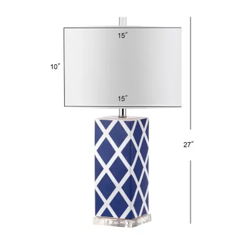Safavieh Garden Lattice 27 In High Set Of 2 2-pc. Lamp Set