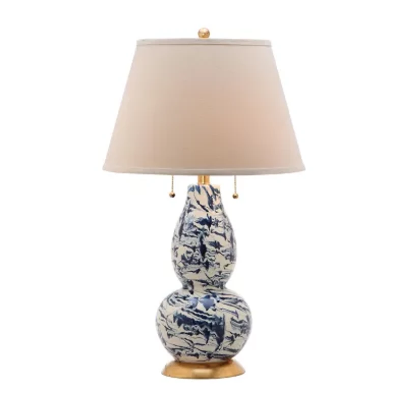 Safavieh Color Swirl Glass Table Lamp