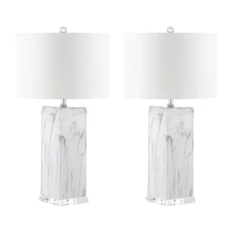 Safavieh Olympia 29 In High Set Of 2 2-pc. Lamp Set