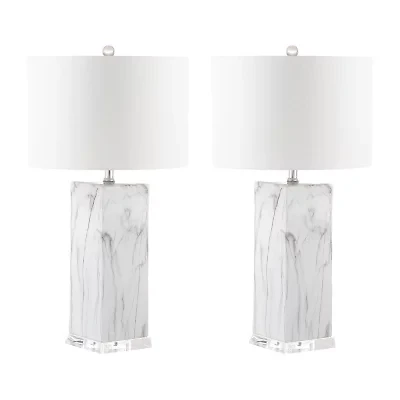 Safavieh Olympia 29 In High Set Of 2 2-pc. Lamp Set