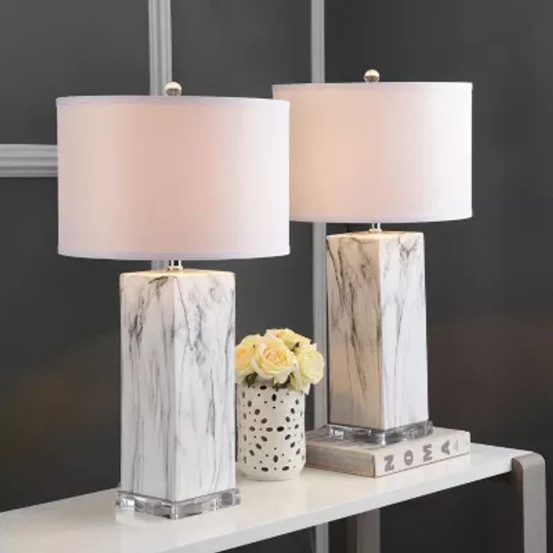 Safavieh Olympia 29 In High Set Of 2 2-pc. Lamp Set