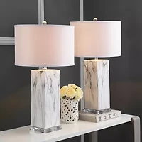 Safavieh Olympia 29 In High Set Of 2 2-pc. Lamp Set
