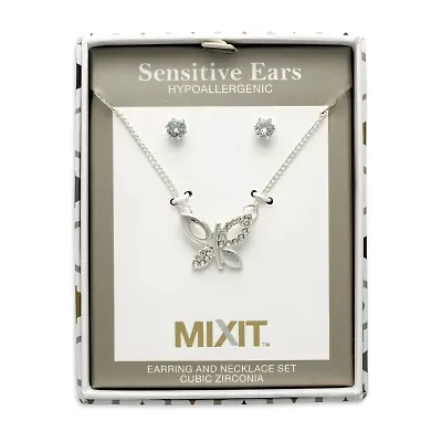 Mixit Womens Butterfly Hypoallergenic 2-pc. Jewelry Set