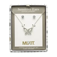 Mixit Womens Butterfly Hypoallergenic 2-pc. Jewelry Set