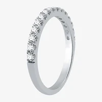 Signature By Modern Bride (H-I / I1) Womens 2 1/4 CT. T.W. Lab Grown White Diamond 10K Gold Pear Side Stone Halo Bridal Set