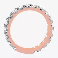 (H-I / I1) Womens 2 CT. T.W. Lab Grown White Diamond 10K Rose Gold Wedding Band
