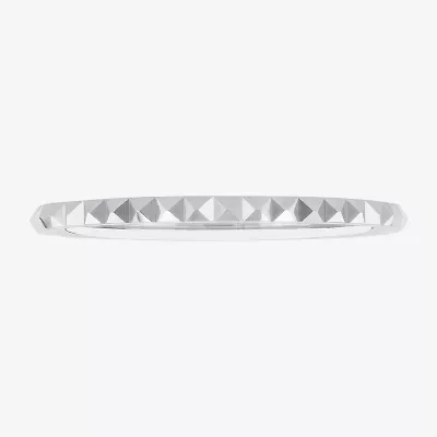 Womens 10K White Gold Wedding Band