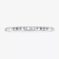 Womens 10K White Gold Wedding Band
